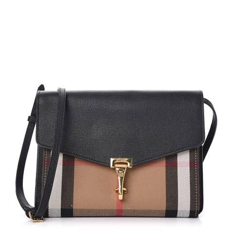 burberry black calfskin leather macken crossbody bag|Macken leather crossbody bag Burberry Black in Leather.